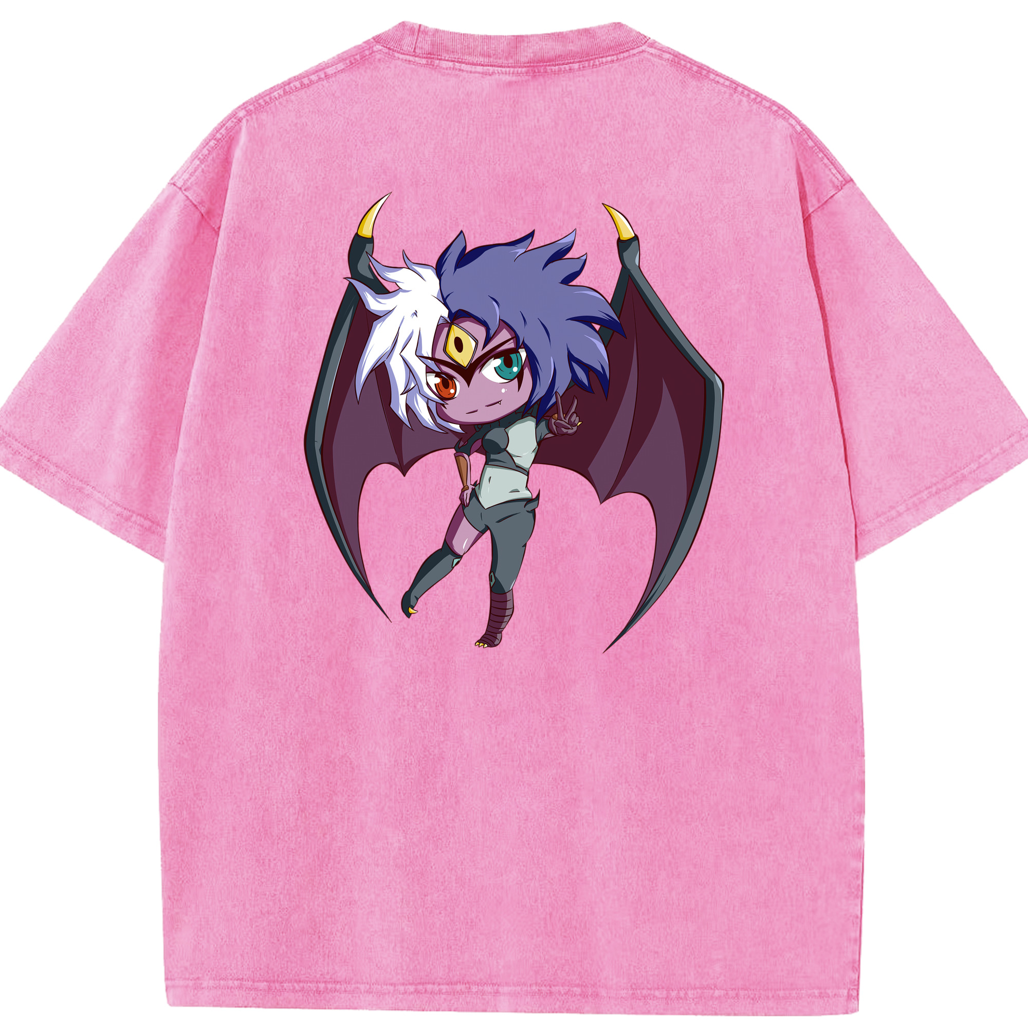 （画像用） 遊☆戯☆王 Yu-Gi-Oh! 綿100% ヴィンテージ風 半袖Tシャツ（背面プリント）